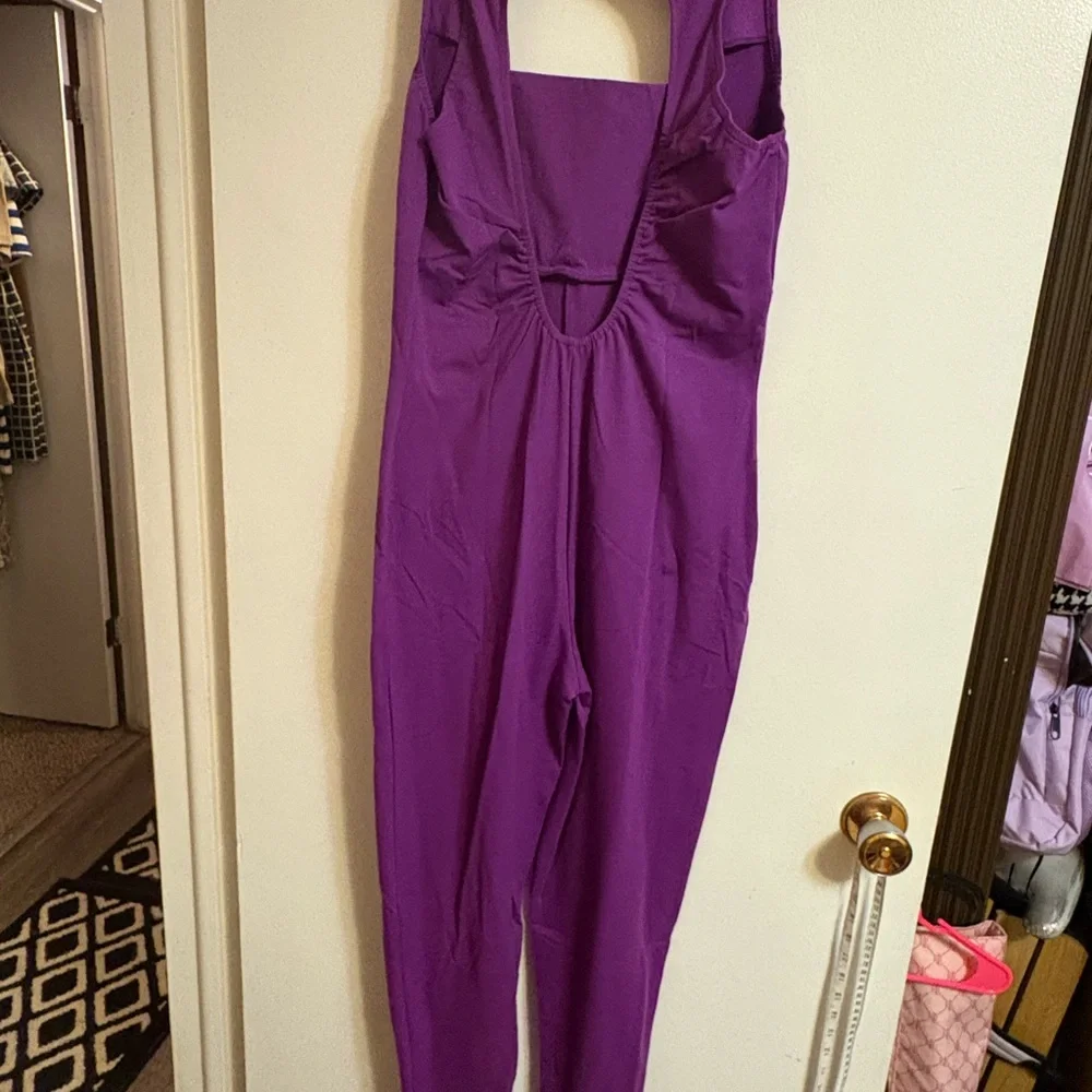 Vintage Purple Women's Jumpsuit - Picture 2 of 5